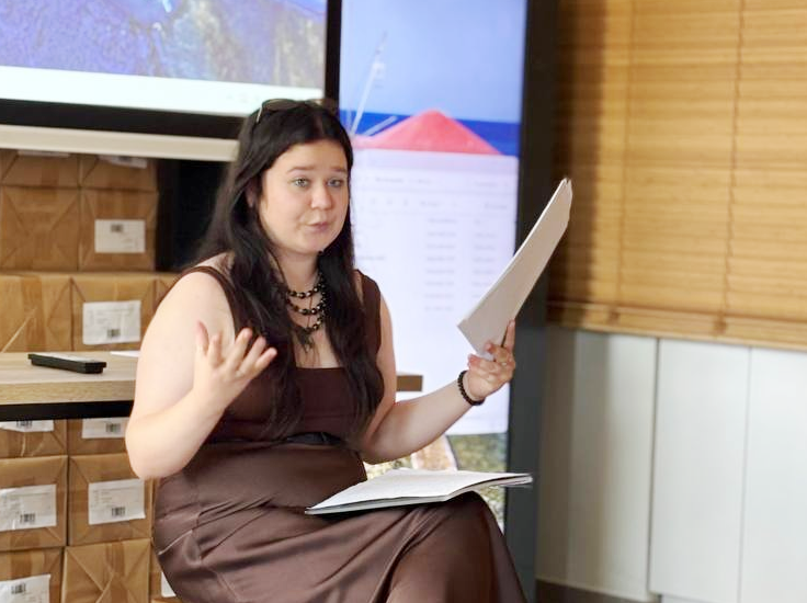 З доповіддю виступає студентка Анастасія Маланій.png